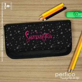 Hearts and Stars © Personalized Pencil Case.