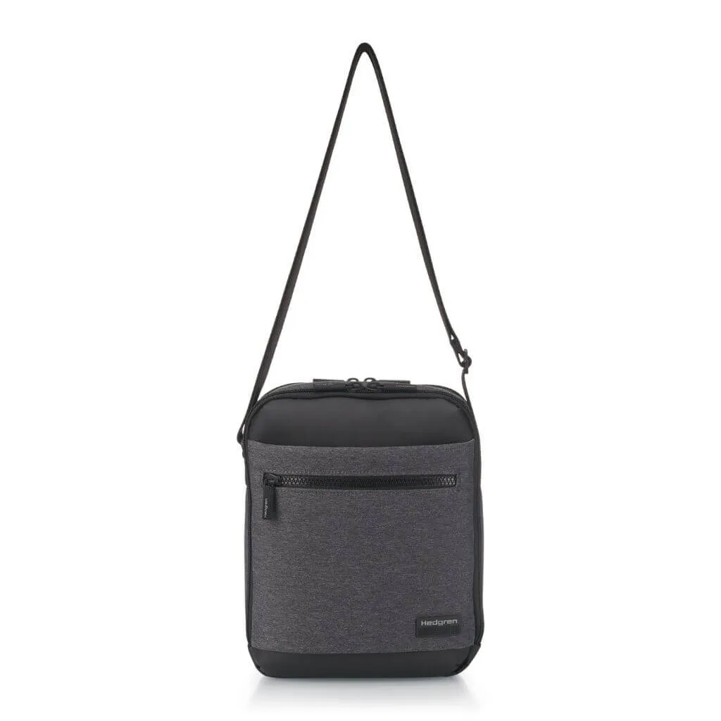 Hedgren Inc Crossbody Vertical 10" Pouch / Bag RFID Black