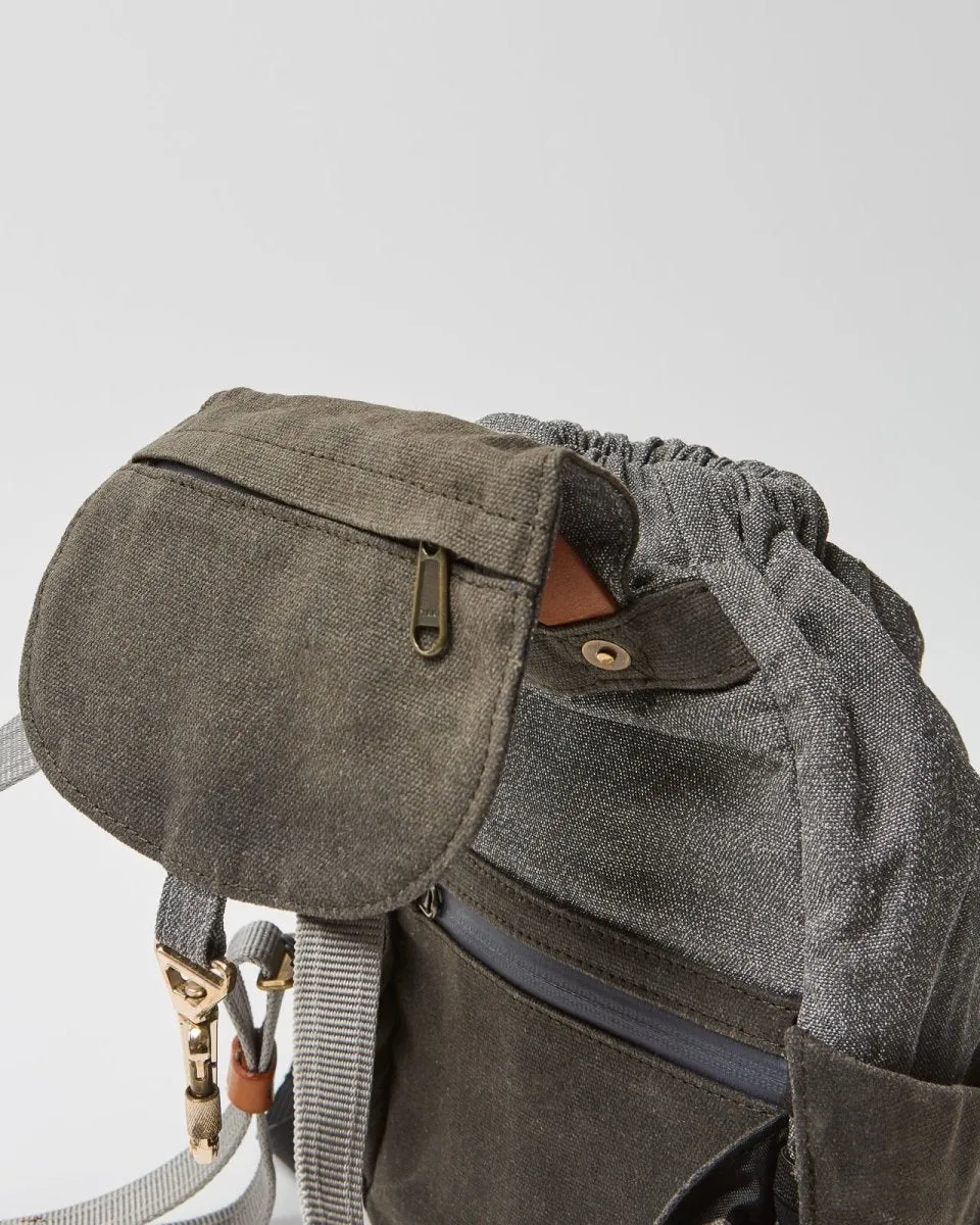 Heritage Mini Cinch Backpack - Vintage Grey