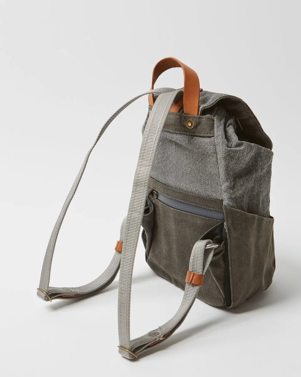 Heritage Mini Cinch Backpack - Vintage Grey