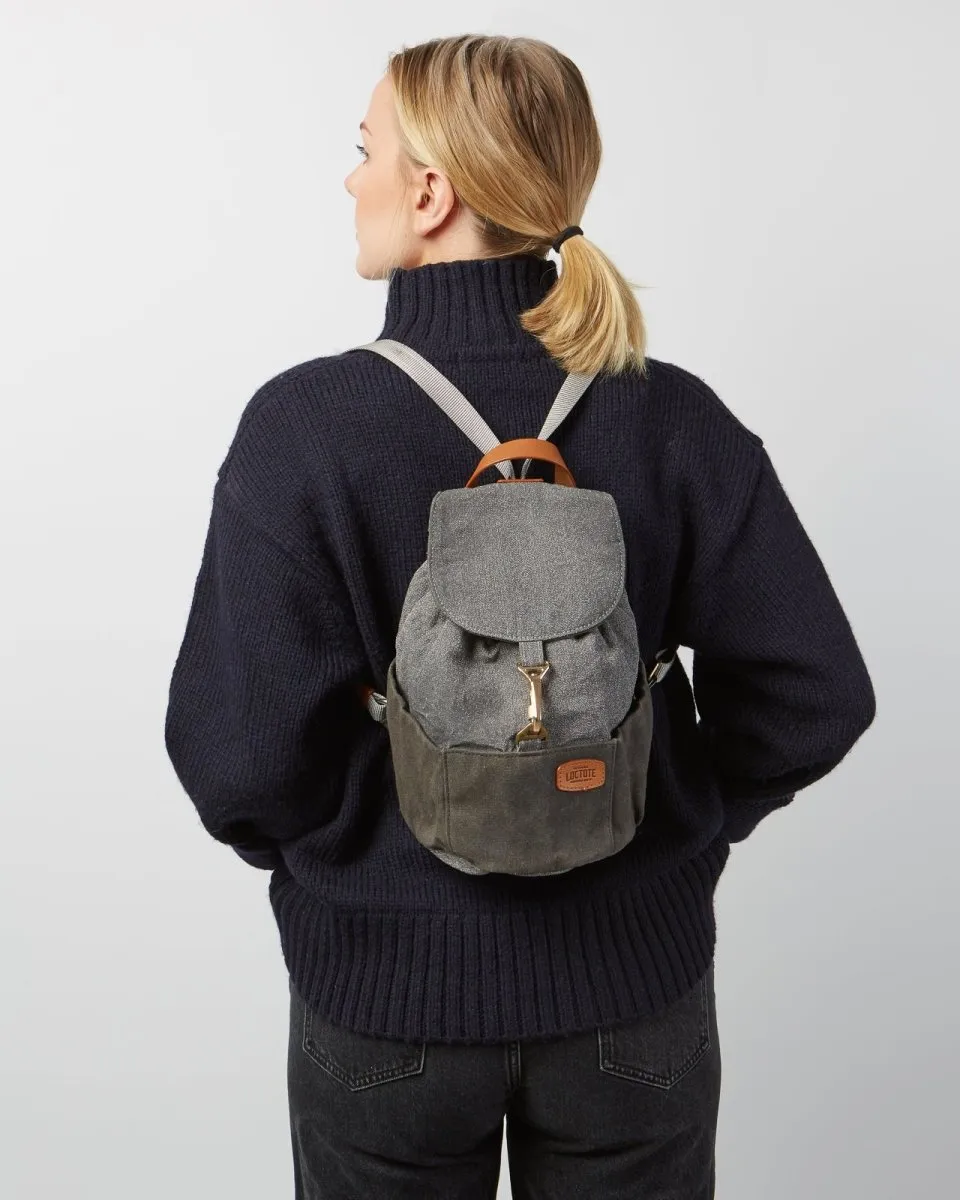 Heritage Mini Cinch Backpack - Vintage Grey