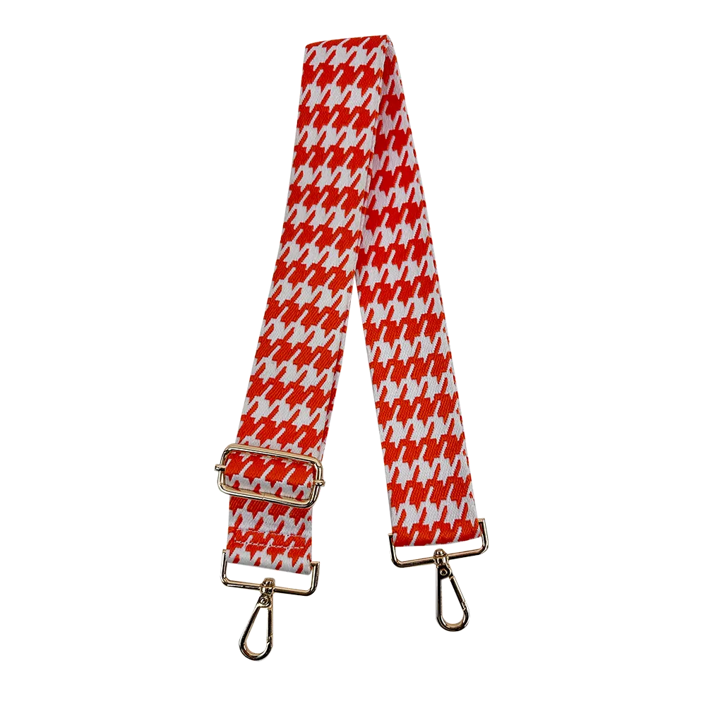 Houndstooth Interchangeable Woven Bag Strap