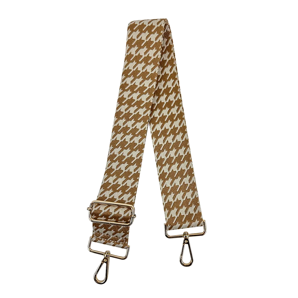 Houndstooth Interchangeable Woven Bag Strap