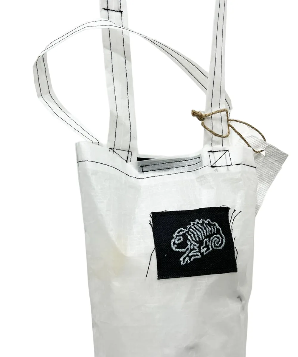 if space - bottle bag nylon rip white with shoulder