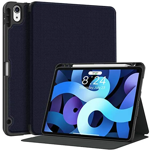 iPad Air 5 Case / ipad Air 4 case Pencil Holder Slim Lightweight Soft TPU Back Cover