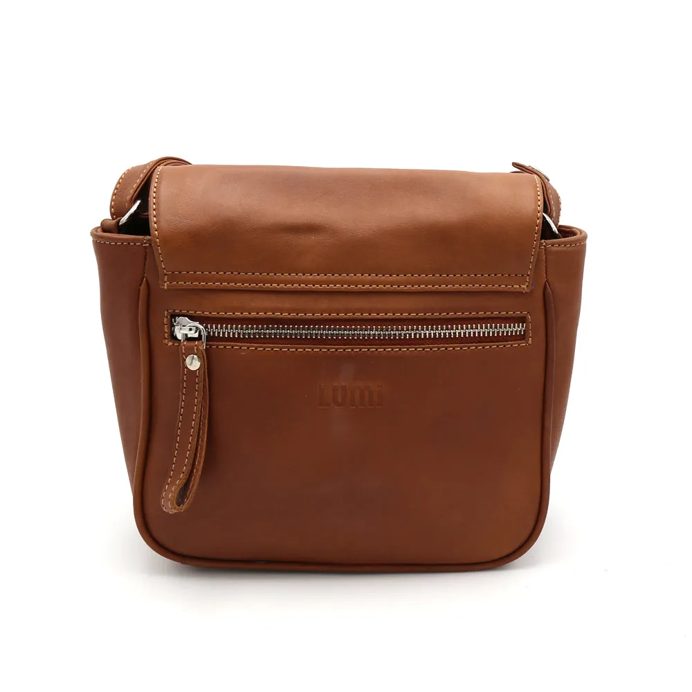 Irina Saddle Bag Cognac