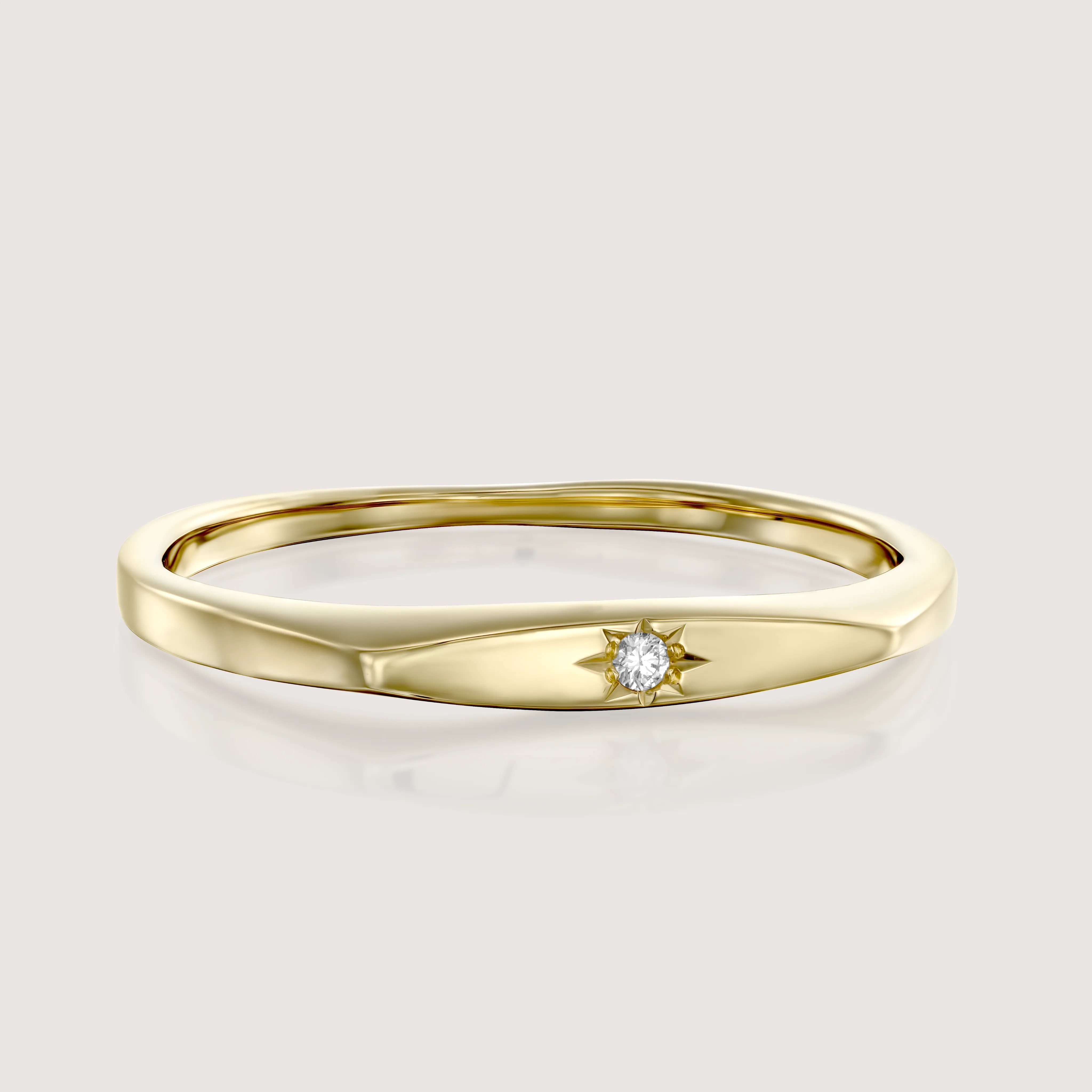 Jackie Gold Ring Star Setting Diamond