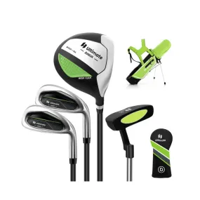 Junior Complete Golf Club Set for Kids with Rain Hood Right Hand Children Golf Age 8-10 Years Old