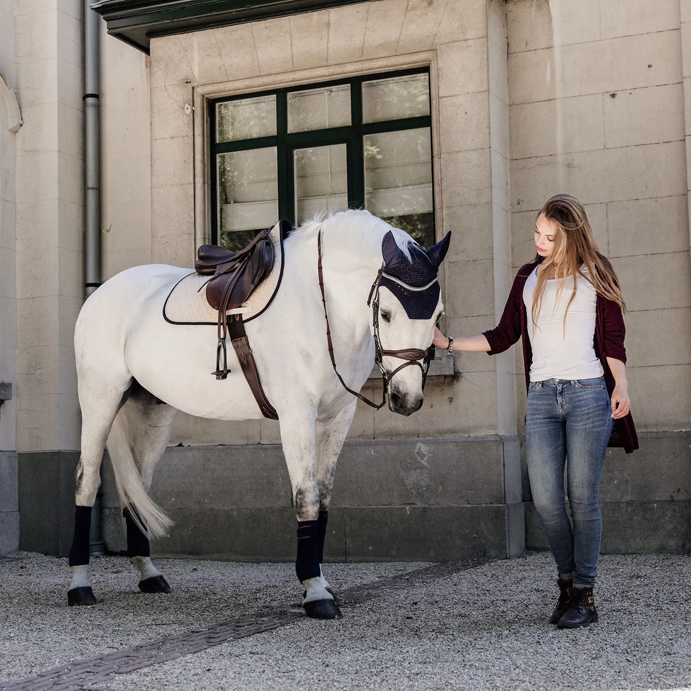 Kentucky Horsewear Softshell Jumping Saddle Cloth - Beige