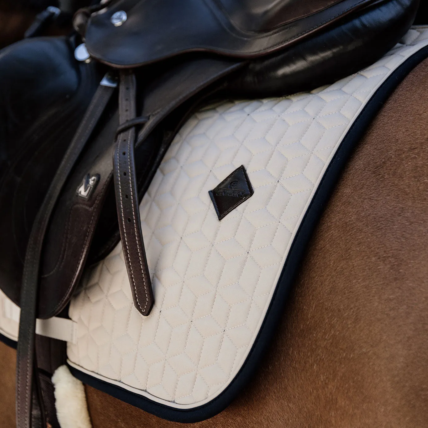 Kentucky Horsewear Softshell Jumping Saddle Cloth - Beige