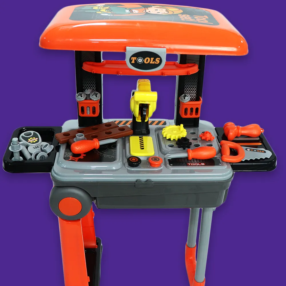 Kids Tool Set Suitcase Trolley Playset