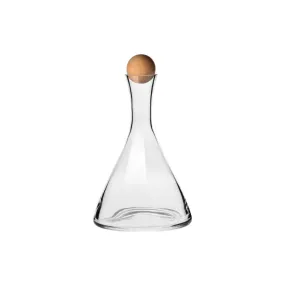 Krosno Connoisseur Wine Decanter with Beechwood Stopper 1L