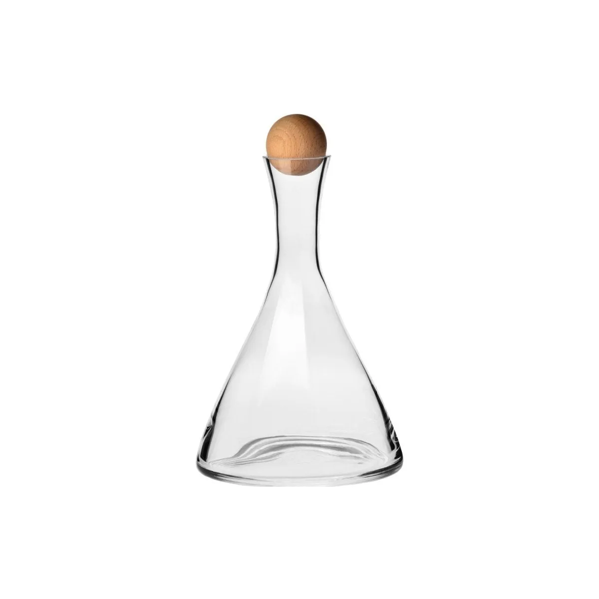 Krosno Connoisseur Wine Decanter with Beechwood Stopper 1L