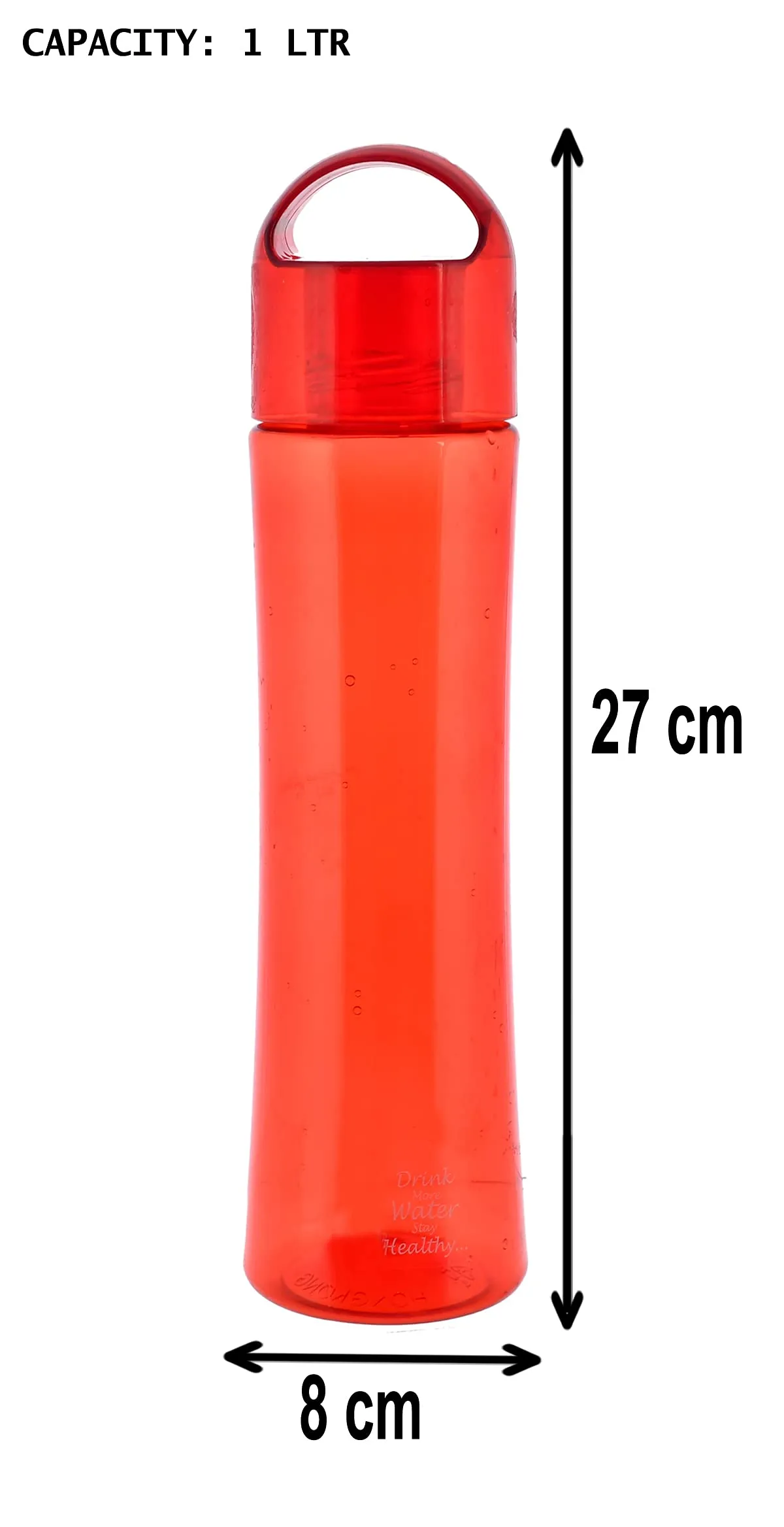 Kuber Industries Unbreakable BPA & Leak Free Plastic Water Bottle- 1 Litre, Pack of 3 (Red & Blue & Grey)