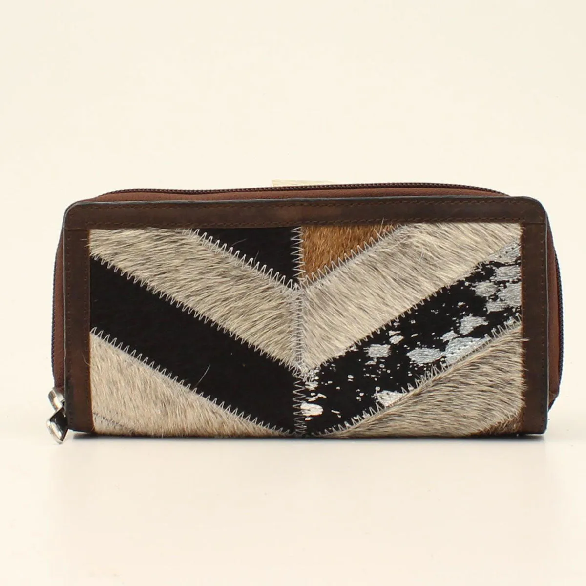 LADIES ANGEL RANCH CEVRON CLUTCH WALLET