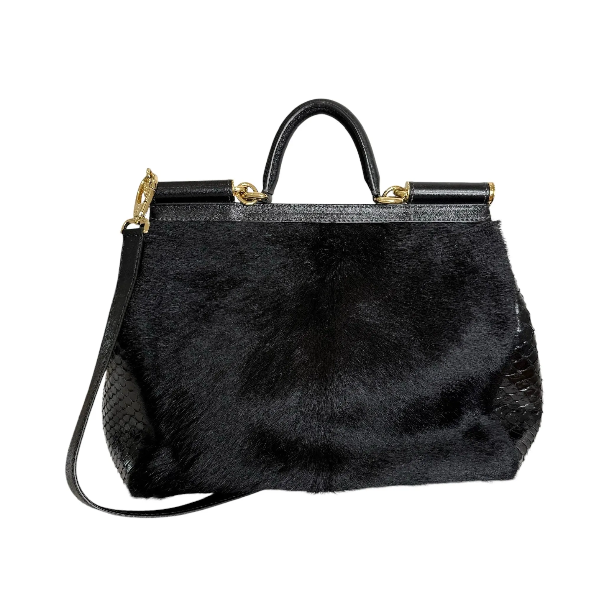 Large Black Miss Sicily Bag