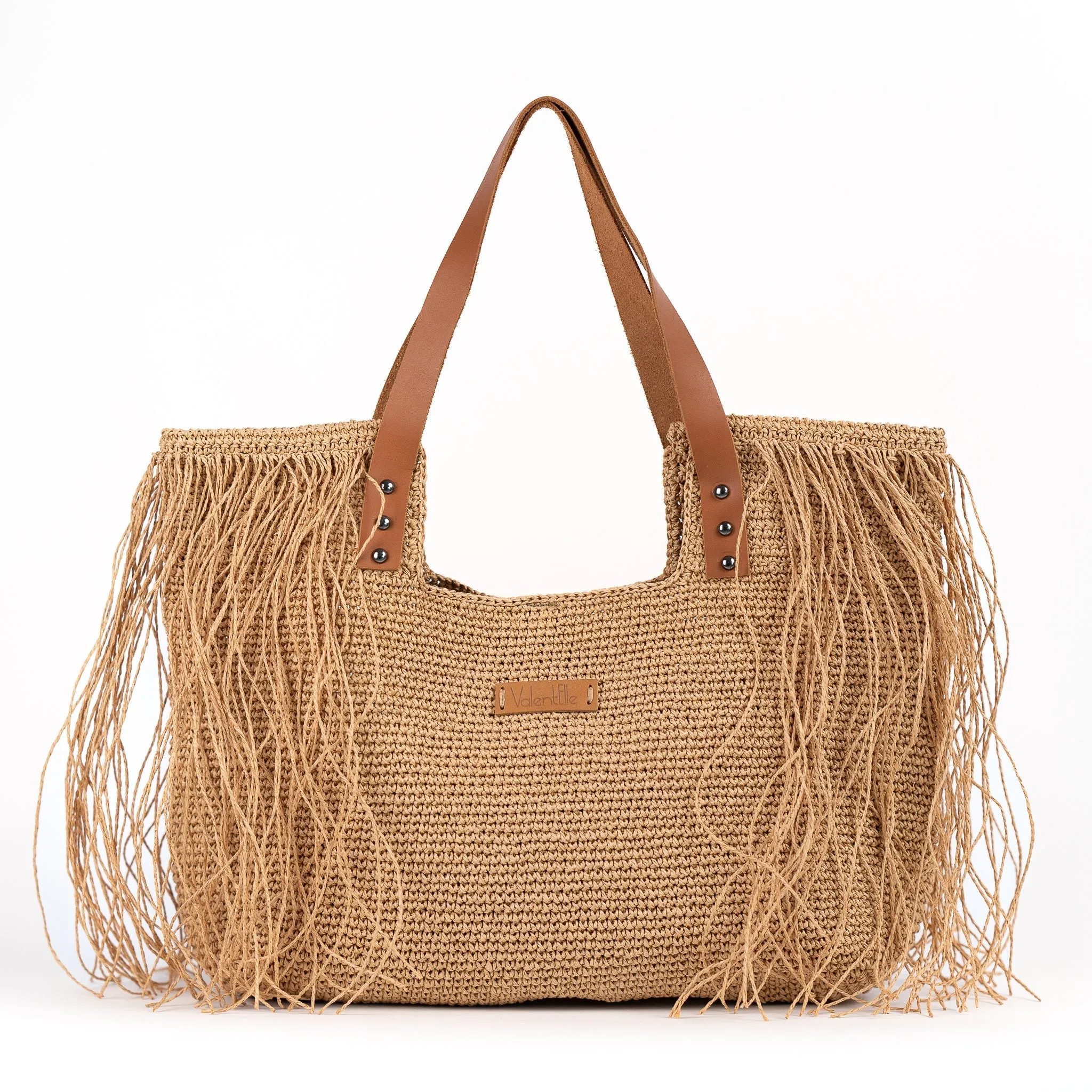 Large Raffia Tote Bag