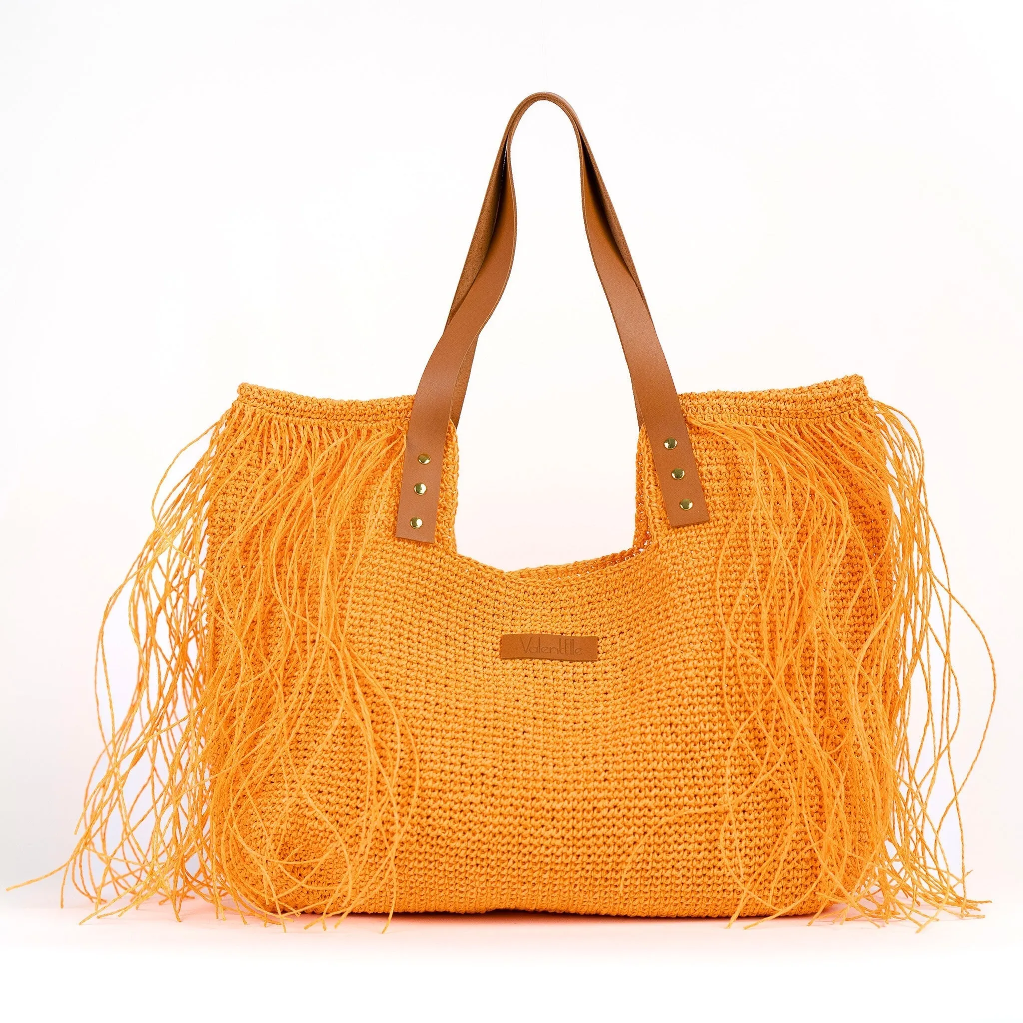 Large Raffia Tote Bag