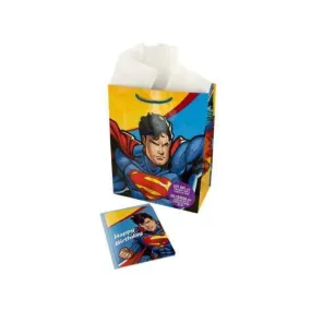 Large Superman Gift Bag with Card & Tissue ( Case of 48 )