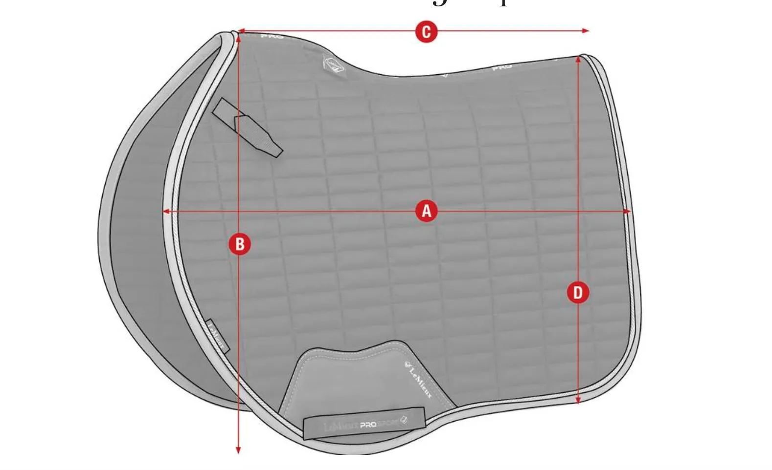 Lemieux X-Grip Silicone Euro Jump Square: Enhanced Saddle Pad