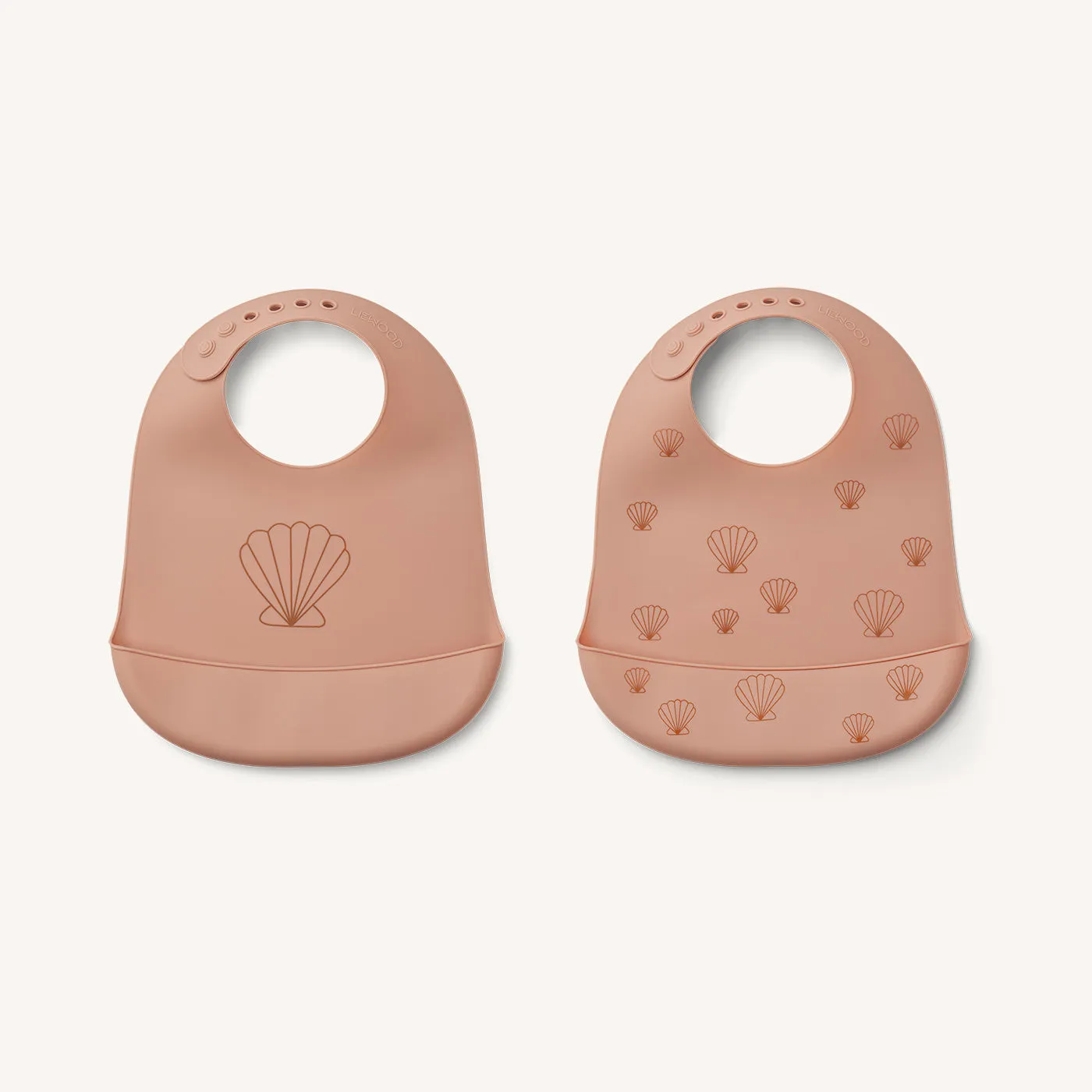 Liewood - Tilda Silicone Bib 2-Pack - Seashell Pale Tuscany