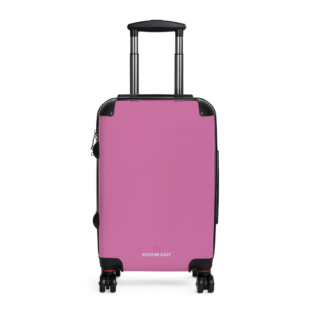 Light Pink Solid Color Suitcases, Modern Simple Minimalist Designer Suitcase Luggage (Small, Medium, Large)