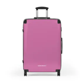 Light Pink Solid Color Suitcases, Modern Simple Minimalist Designer Suitcase Luggage (Small, Medium, Large)