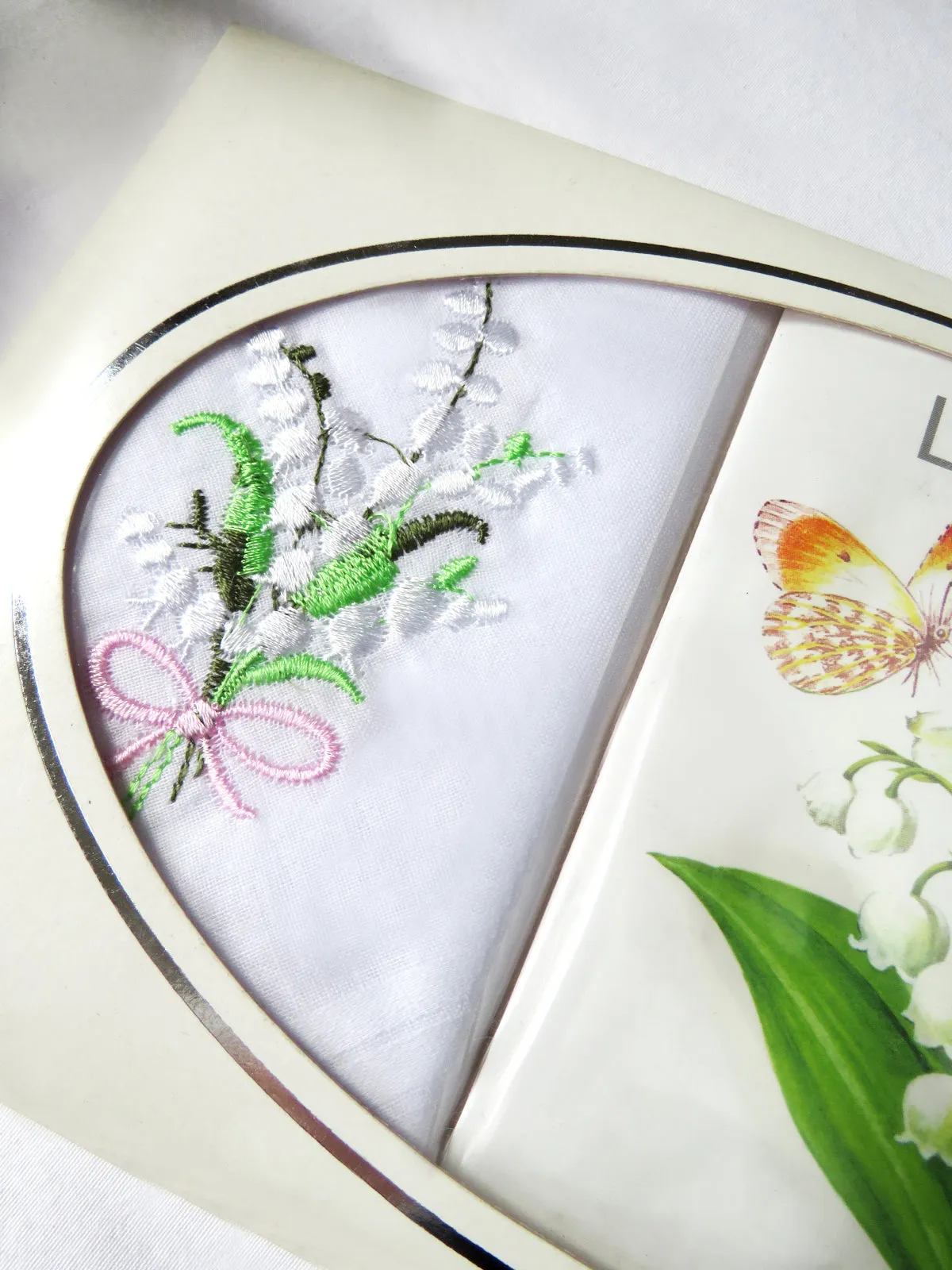 Lily of the Valley Cotton Handkerchief & Fragrance Sachet Set