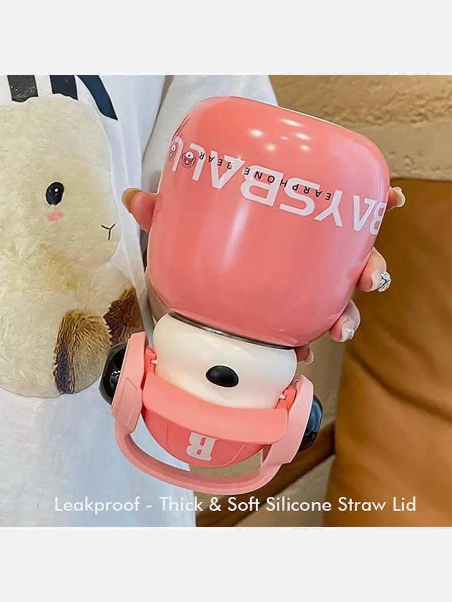 Little Surprise Box Baseball Bear Kids Water Bottle