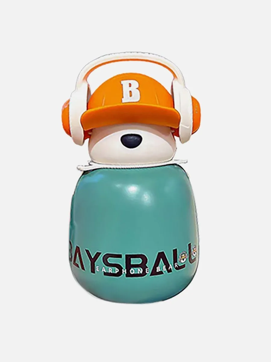 Little Surprise Box Baseball Bear Kids Water Bottle