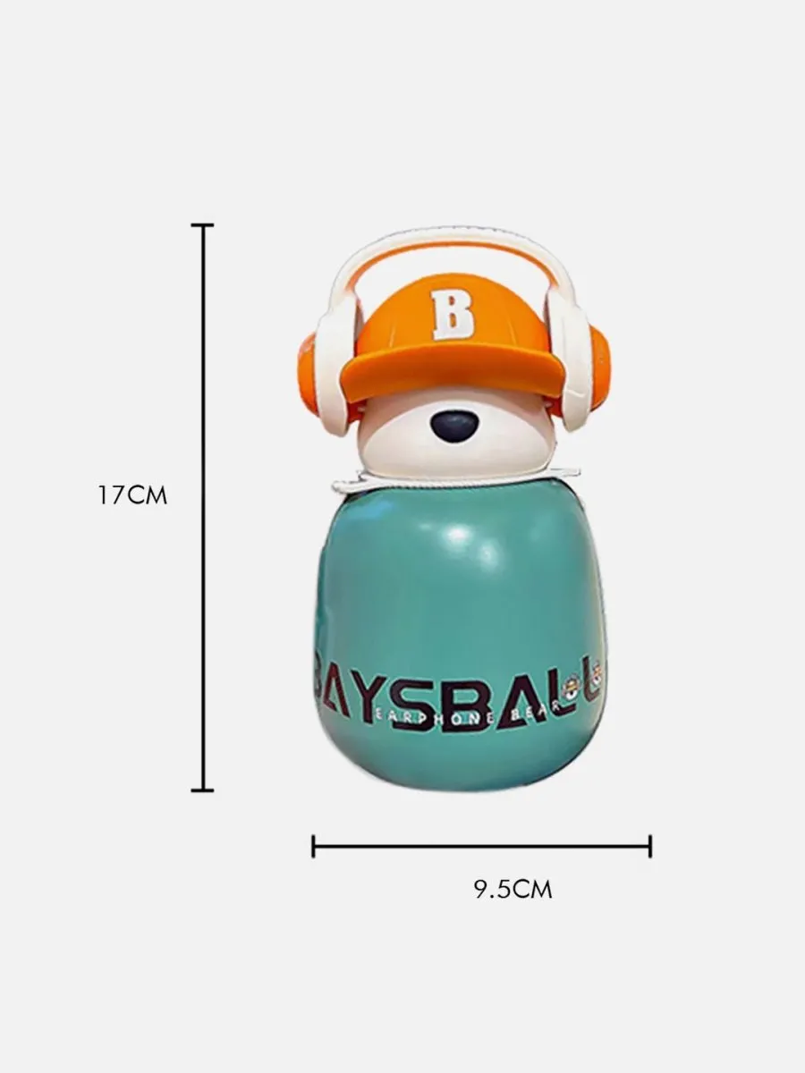 Little Surprise Box Baseball Bear Kids Water Bottle