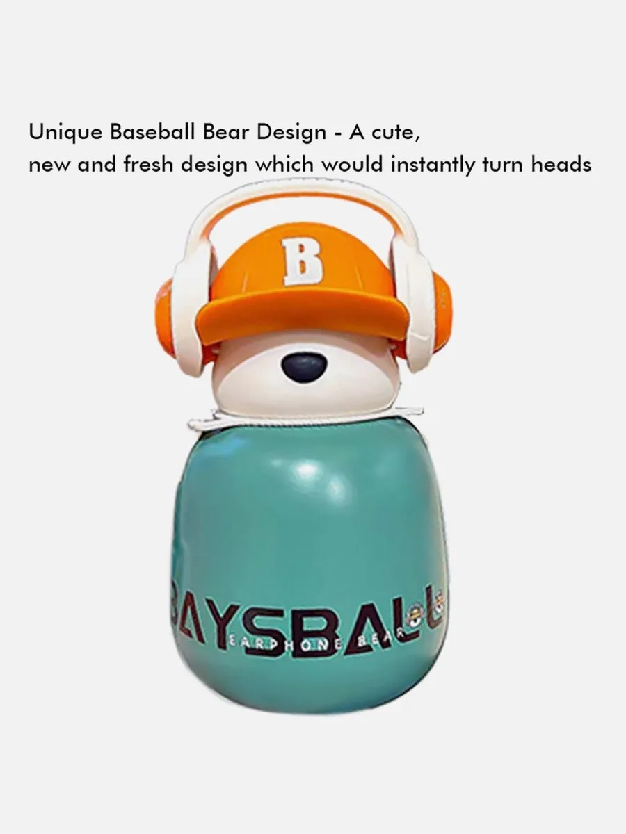 Little Surprise Box Baseball Bear Kids Water Bottle