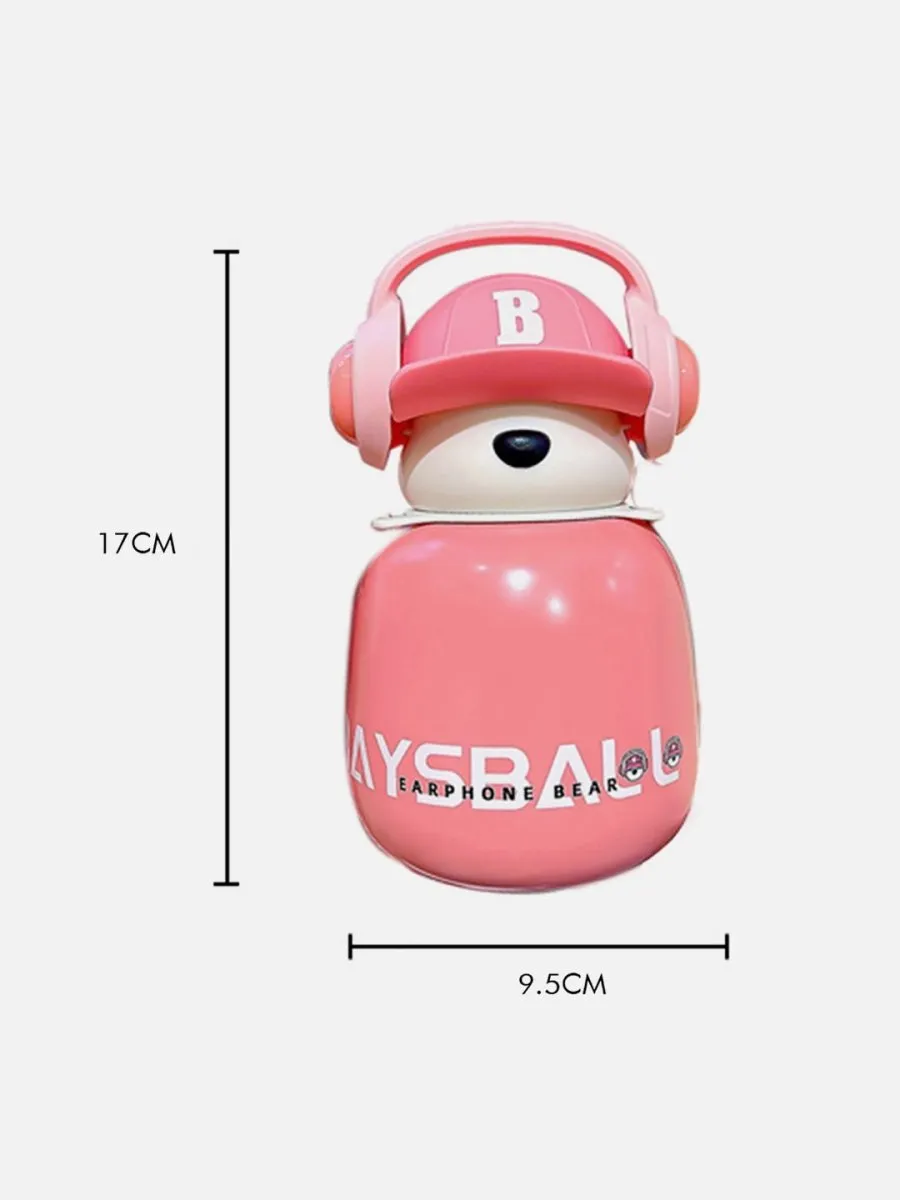 Little Surprise Box Baseball Bear Kids Water Bottle