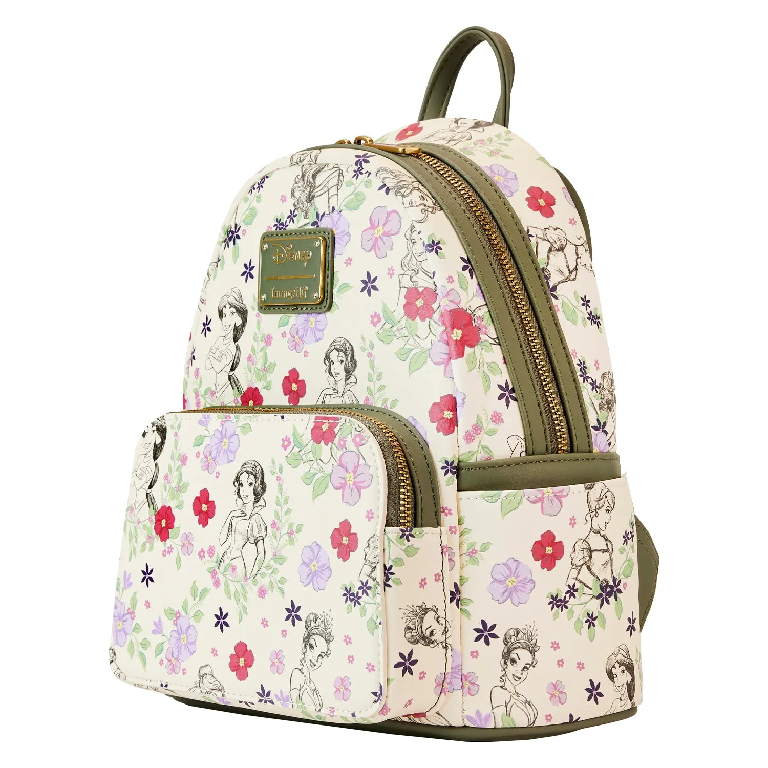 Loungefly Disney Radar Toys Exclusive Princesses Sketch Print Mini Backpack