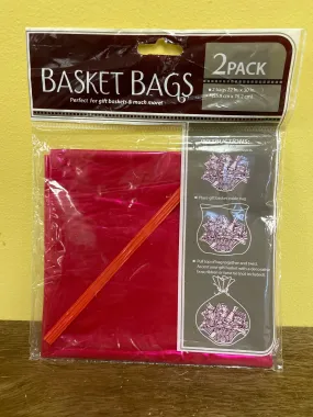 <€€ Plastic Gift Basket Bags