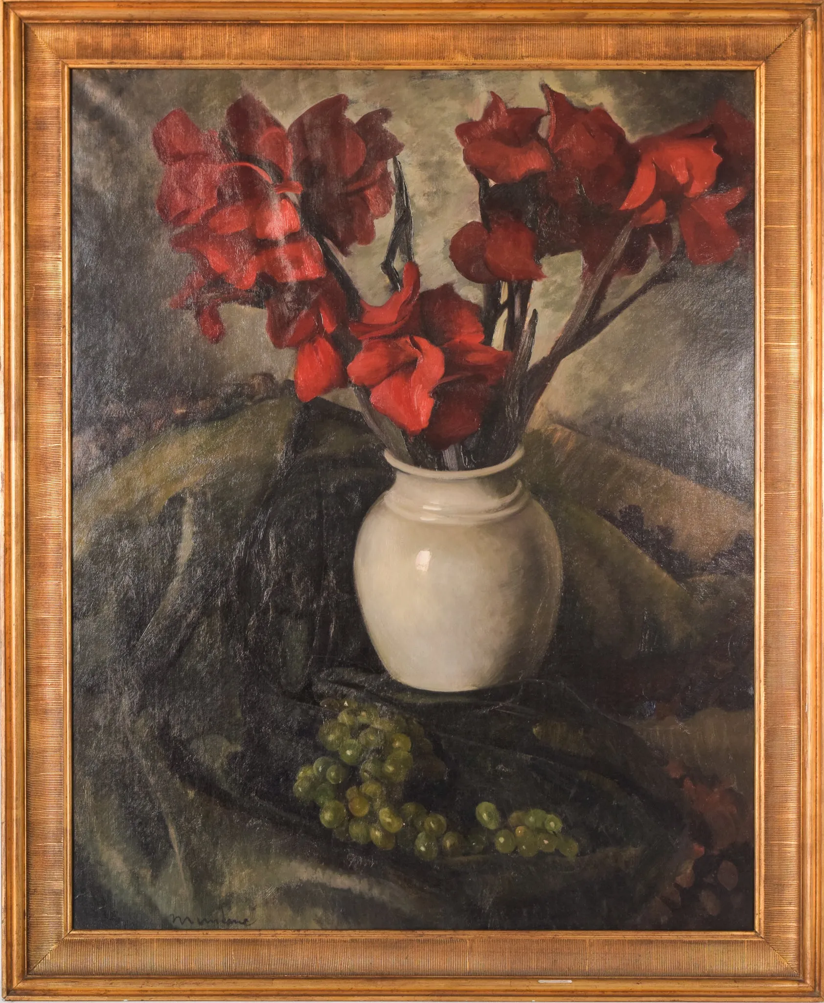 Luis Mutané - Still Life with Gladioli