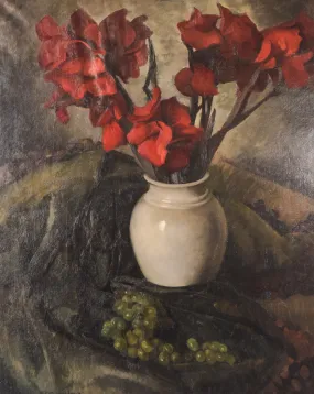 Luis Mutané - Still Life with Gladioli