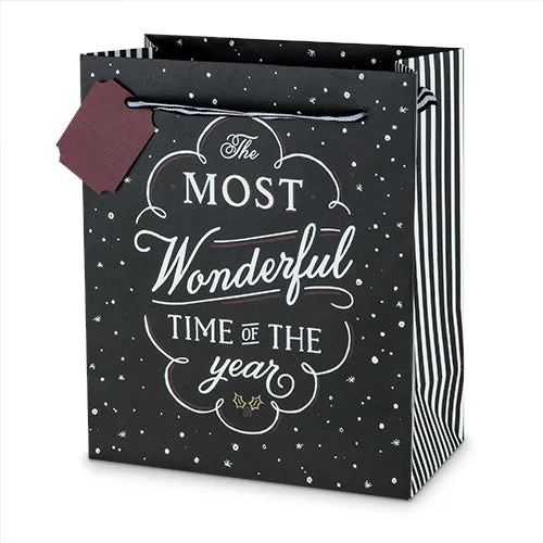 Marketplace: Chalkboard Christmas Gift Bag