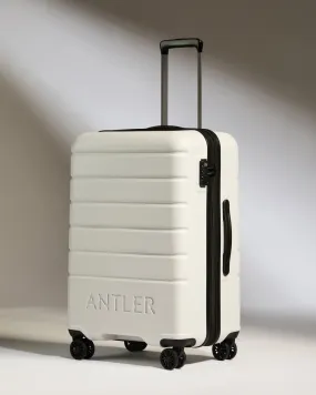 Medium Suitcase in Arctic Grey - Logo