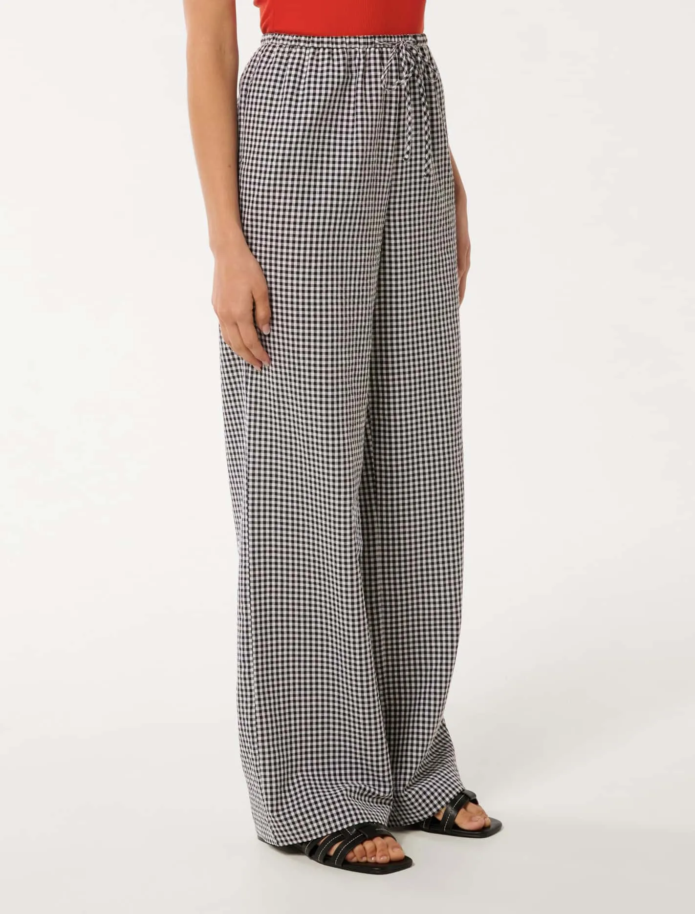 Minnie Gingham Wide Leg Pants