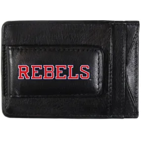 Mississippi Rebels Logo Leather Cash and Cardholder