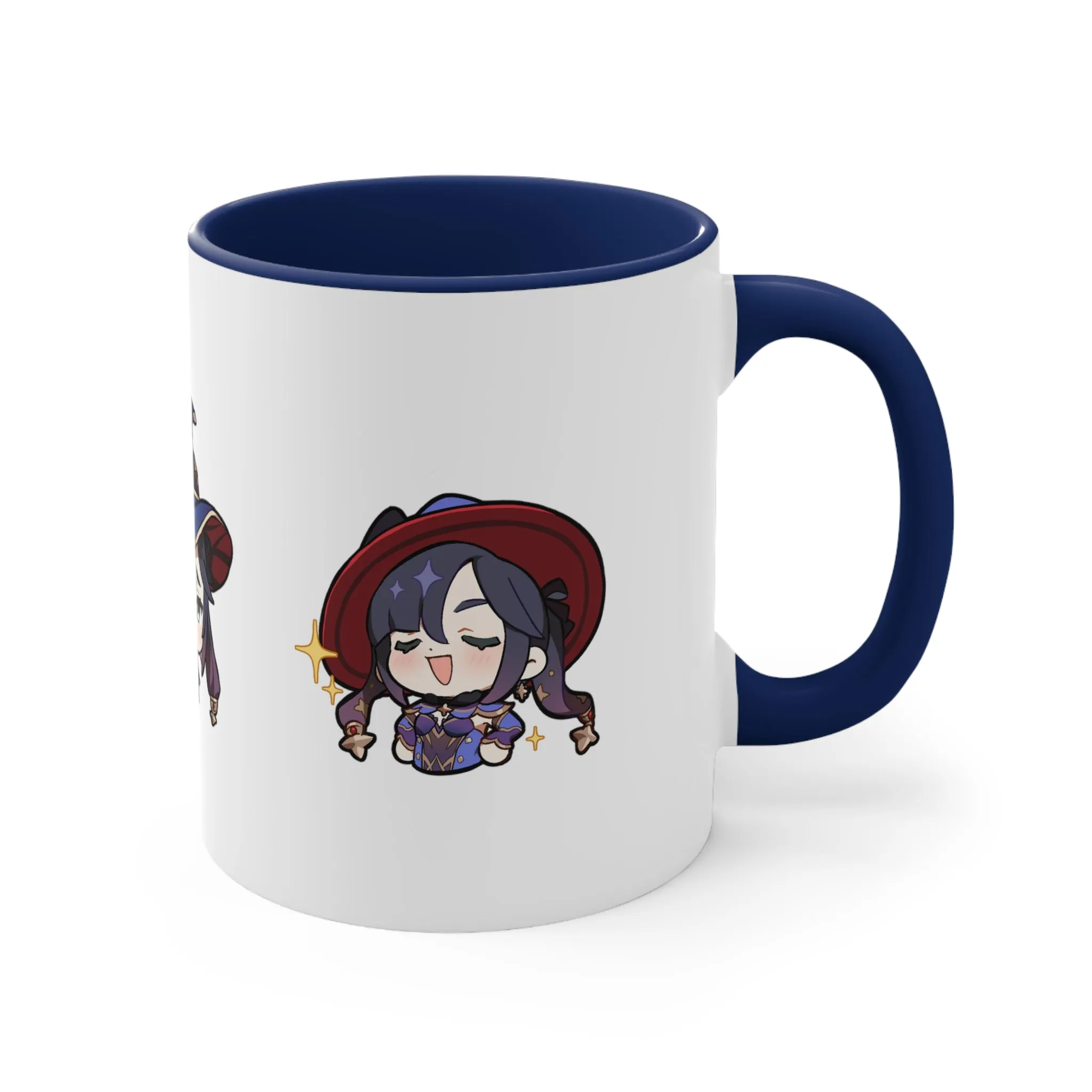 Mona Genshin Impact Accent Coffee Mug, 11oz Cups Mugs Cup Gift For Gamer Gifts Game Anime Fanart Fan Birthday Valentine's Christmas