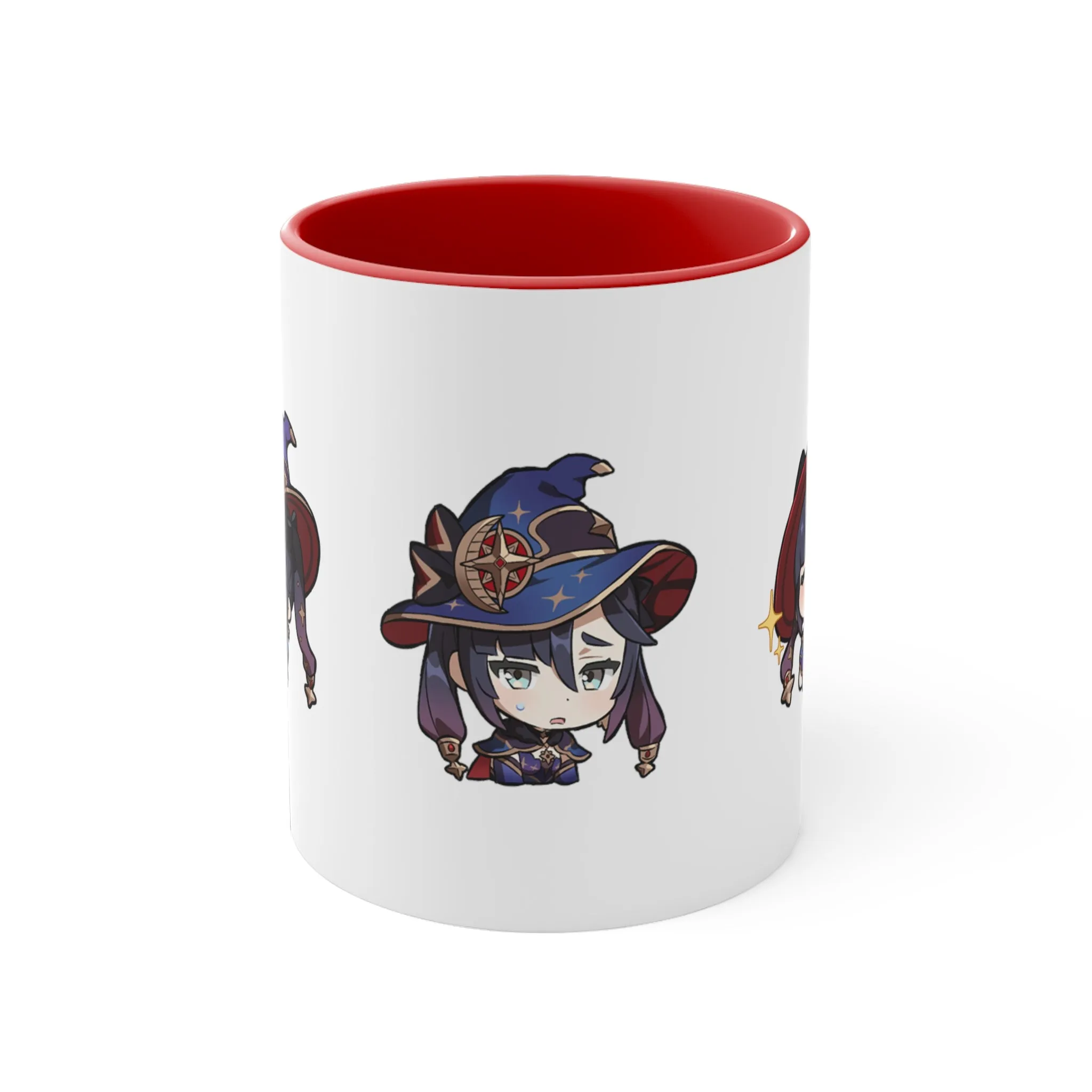 Mona Genshin Impact Accent Coffee Mug, 11oz Cups Mugs Cup Gift For Gamer Gifts Game Anime Fanart Fan Birthday Valentine's Christmas