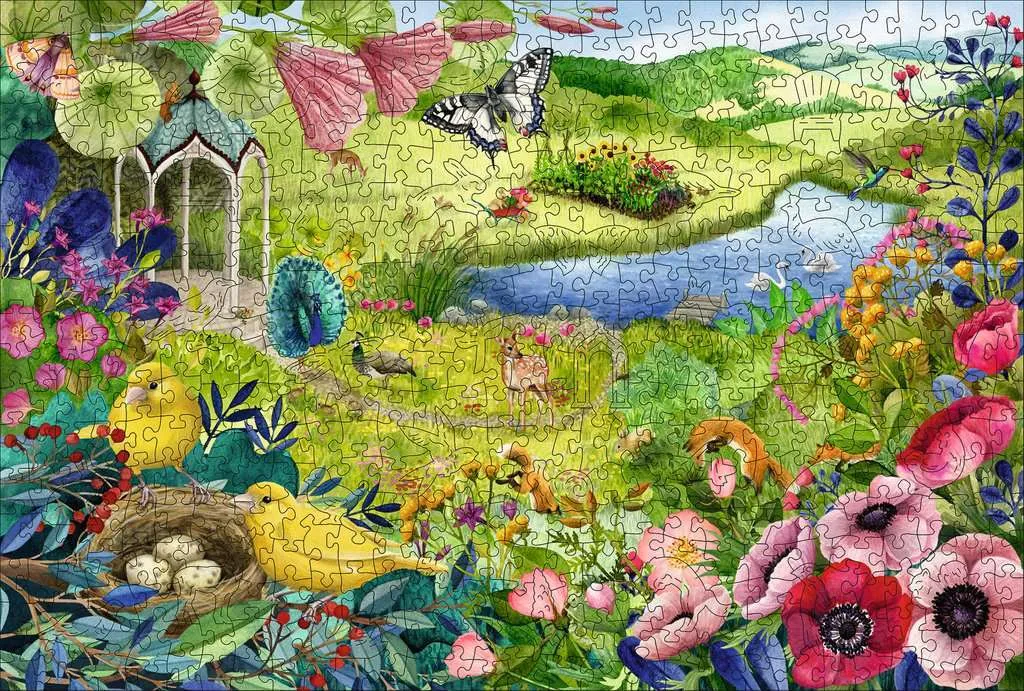 Nature Garden 500 pc Wood Puzzle