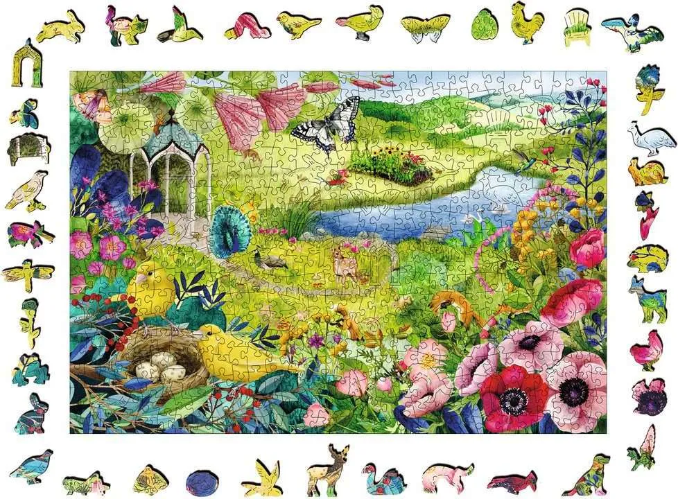 Nature Garden 500 pc Wood Puzzle