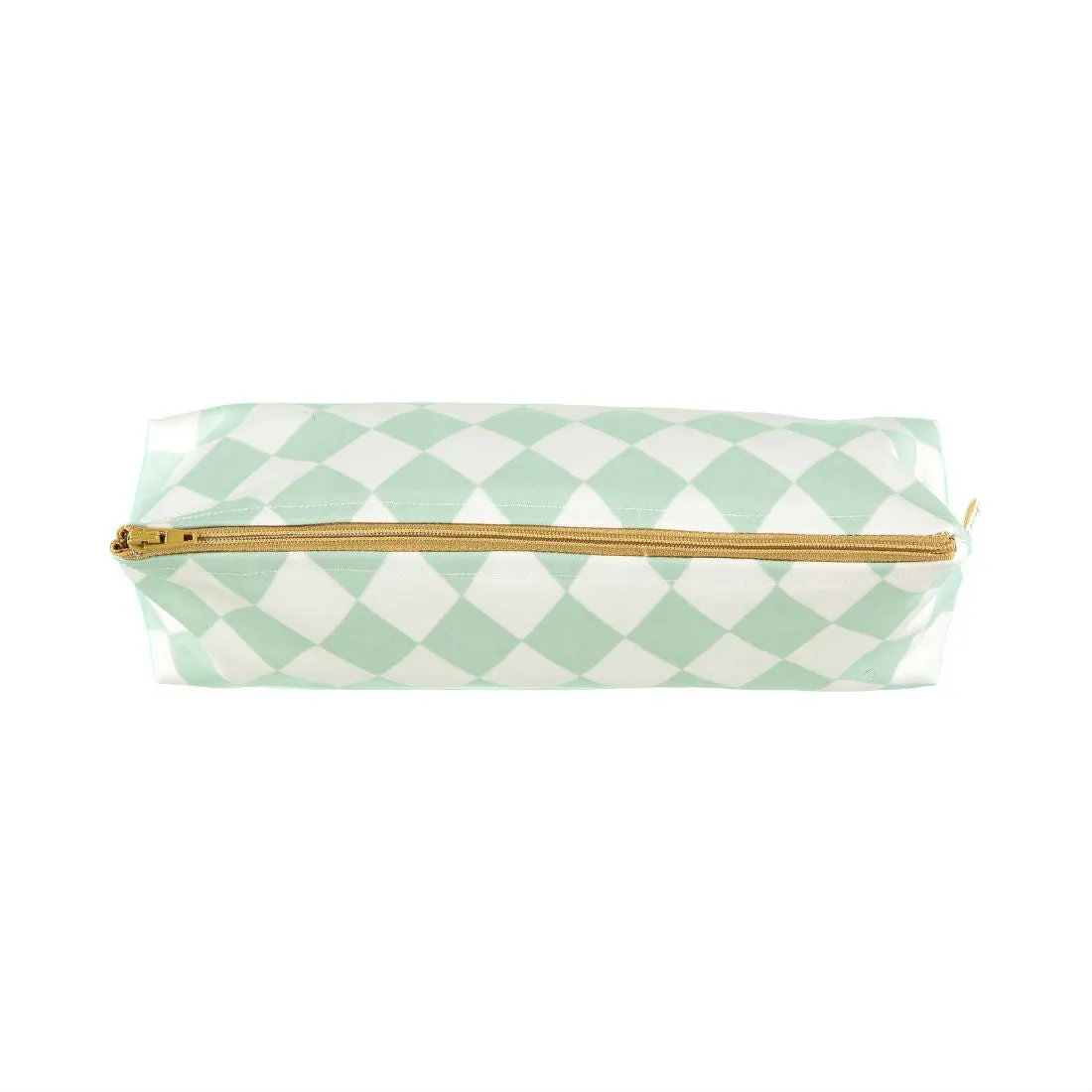 Nobodinoz Pencil Case Napoli Green Diamonds