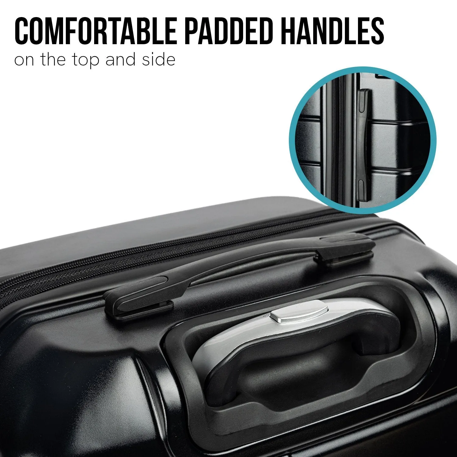 Olympus Artemis 28" Hard Shell Suitcase ABS PC (Jet Black)