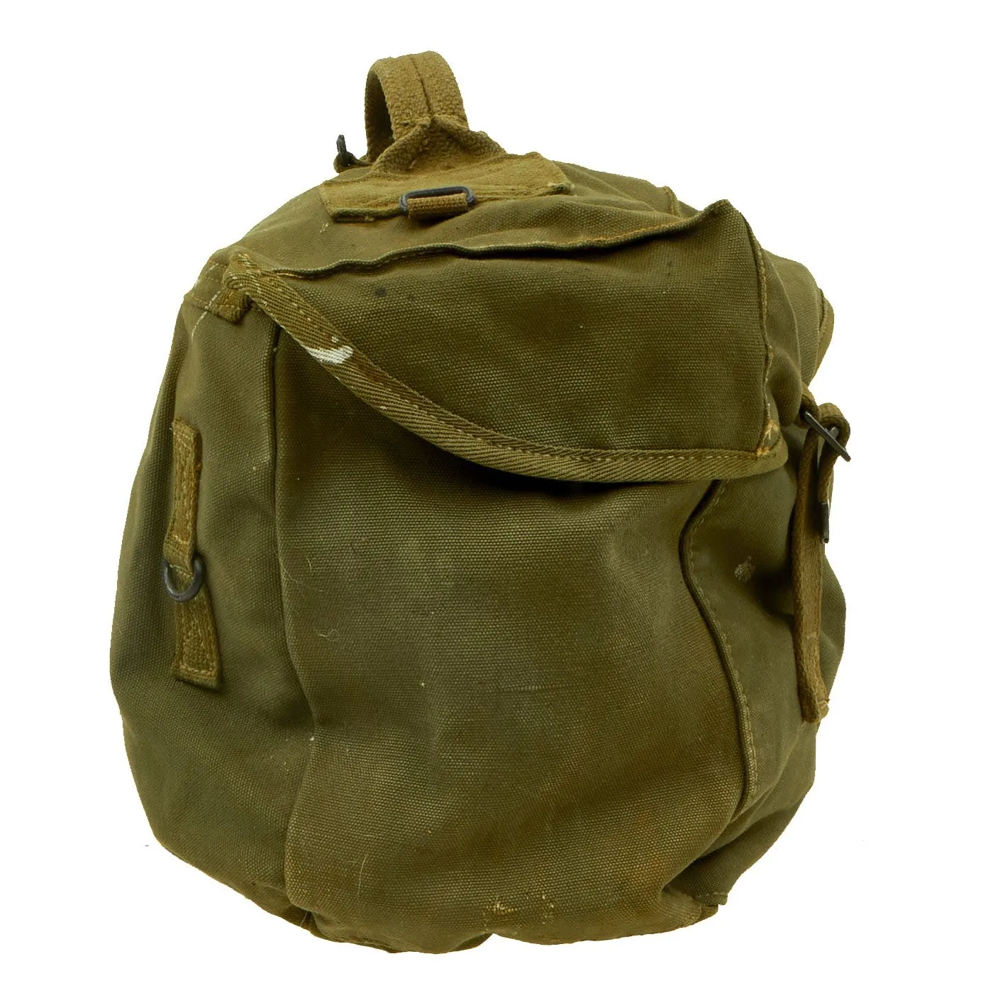 Original U.S. WWII Medic Red Cross M-1945 Cargo Field Pack Lower Bag by Inland Manufacturing Dated 1945