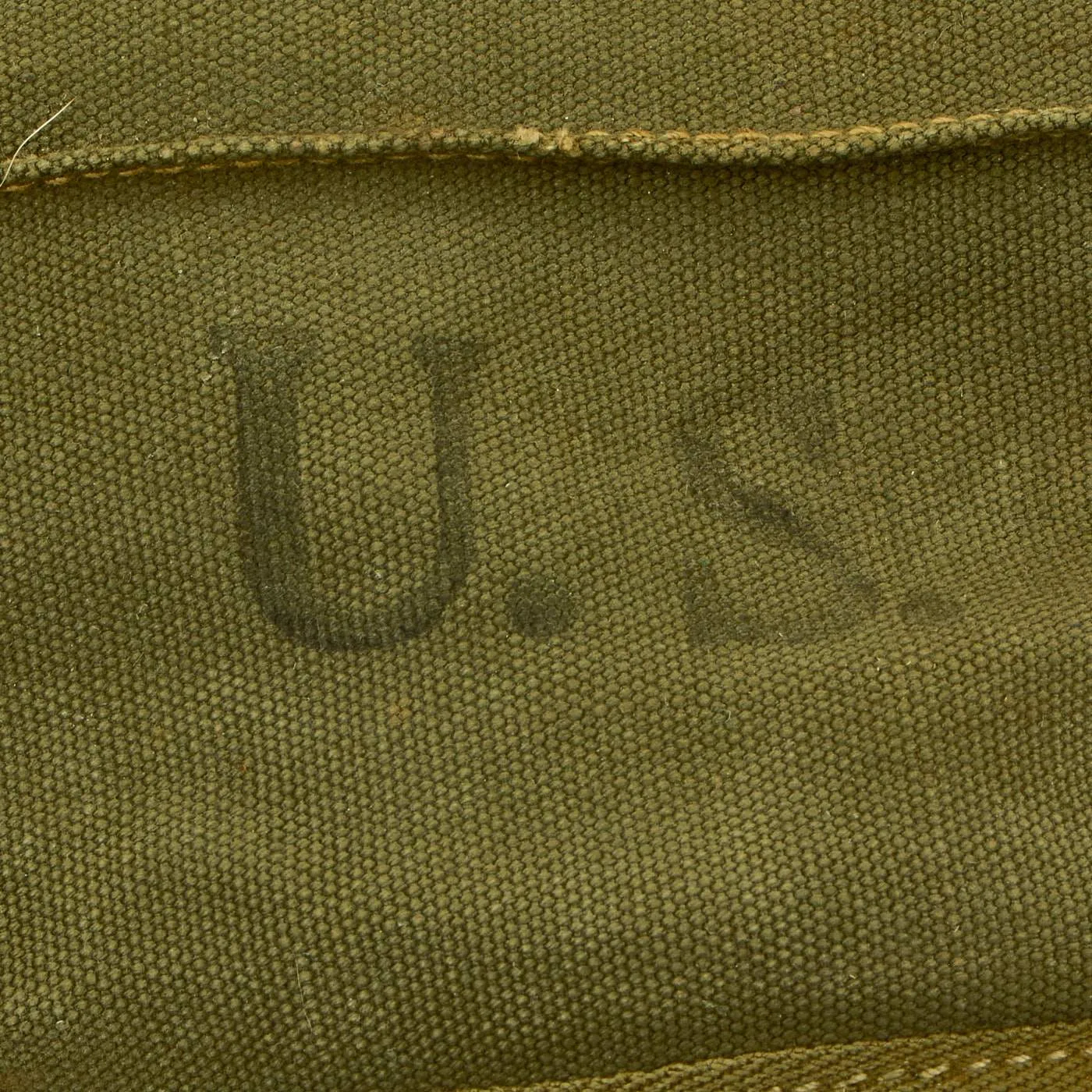 Original U.S. WWII Medic Red Cross M-1945 Cargo Field Pack Lower Bag by Inland Manufacturing Dated 1945