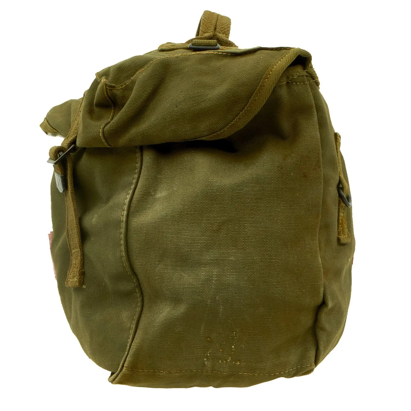 Original U.S. WWII Medic Red Cross M-1945 Cargo Field Pack Lower Bag by Inland Manufacturing Dated 1945